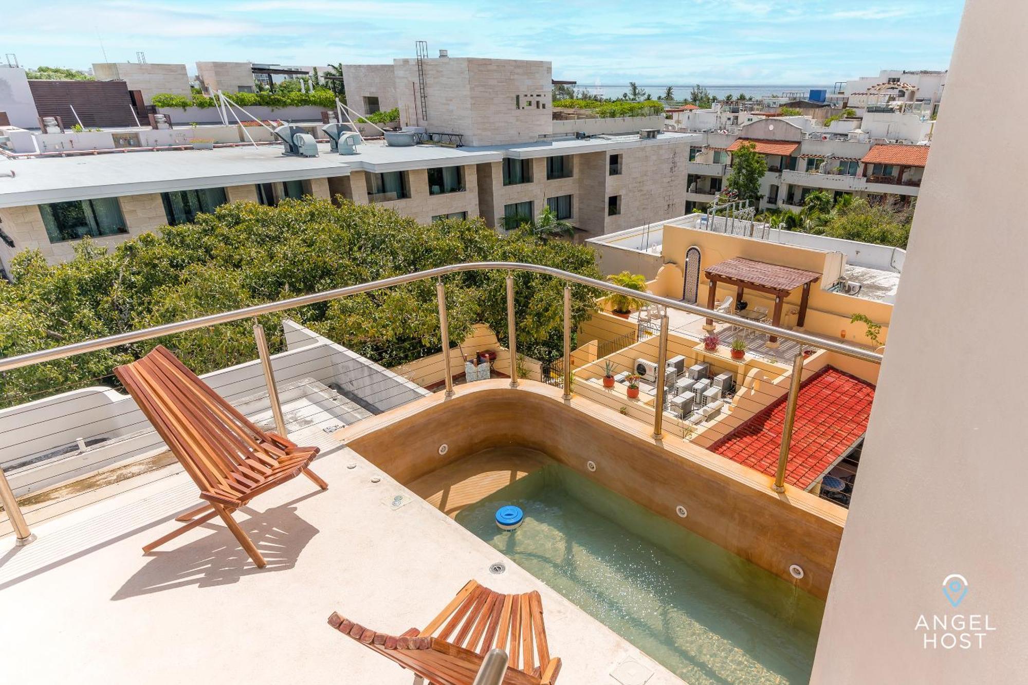 Villa Private Oceanview Rooftop Plunge Pool Playa del Carmen Exterior foto